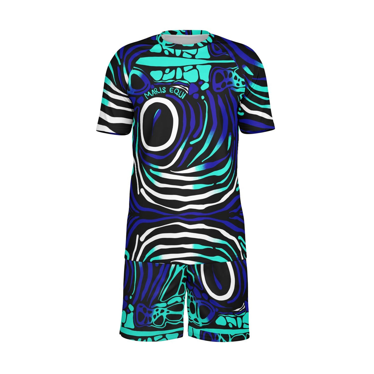 Maris Equi Angelfish Print Shorts And Top Set For Men