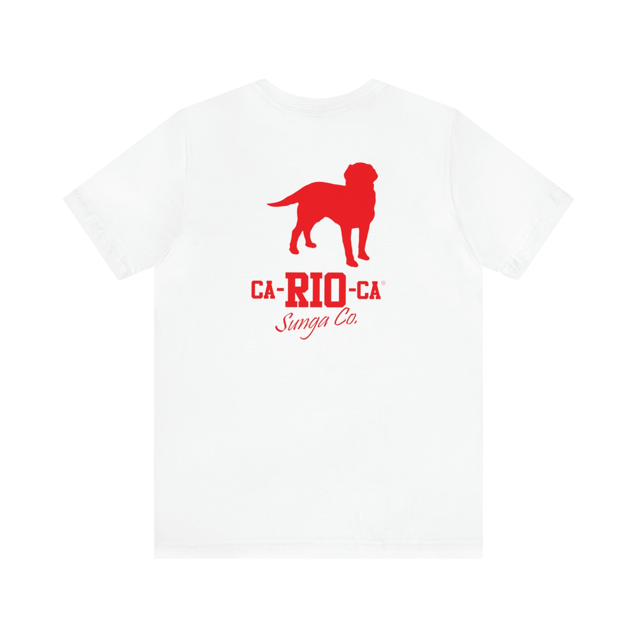 CA-RIO-CA LOGOTIPO T-SHIRT MIT ROTEM AUFDRUCK - HERREN-TANKTOP 