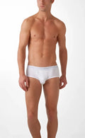 White cotton briefs 2xist essential contour pouch underwear with subtle elastic waistband size XL
