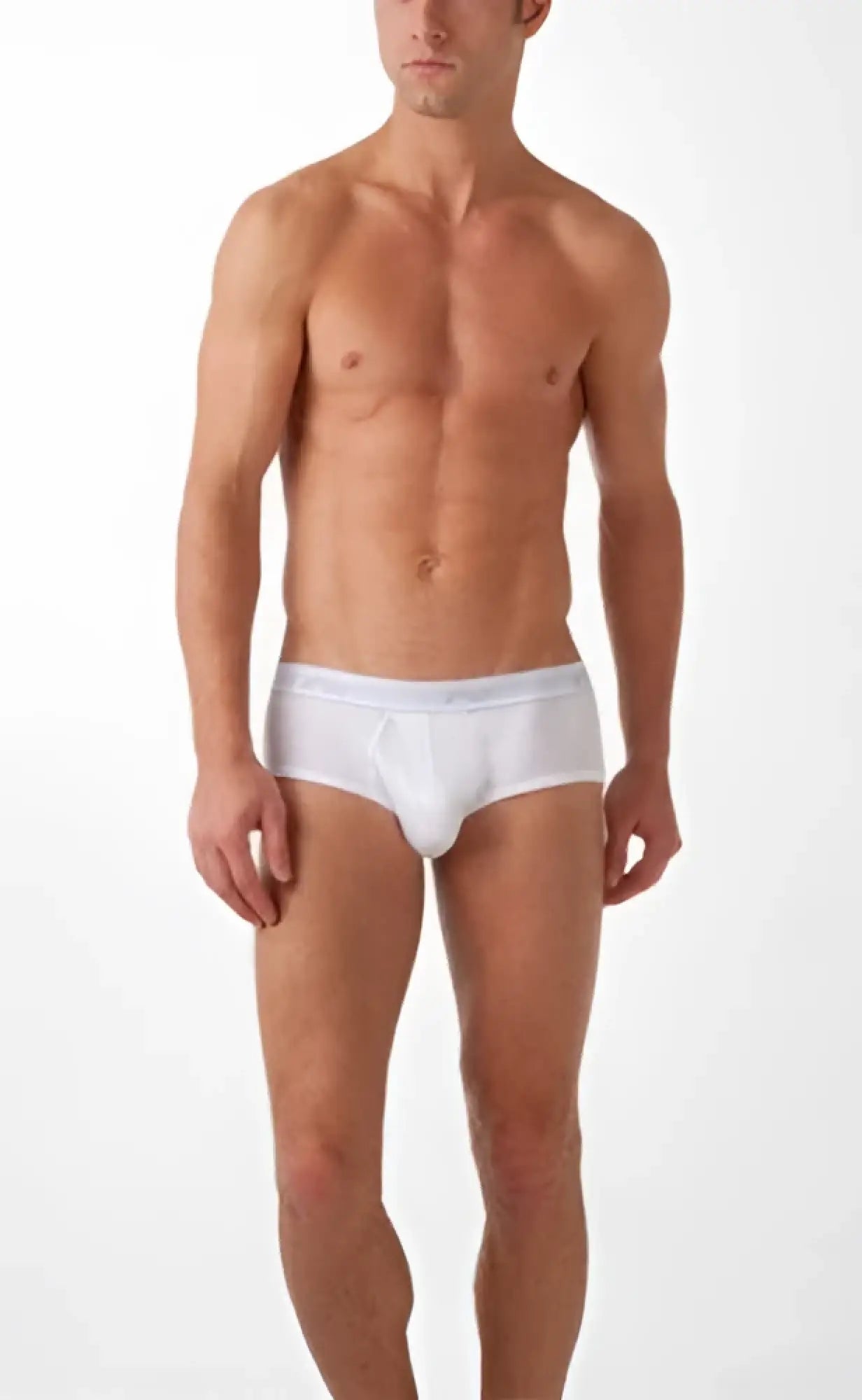 White cotton briefs 2xist essential contour pouch underwear with subtle elastic waistband size XL