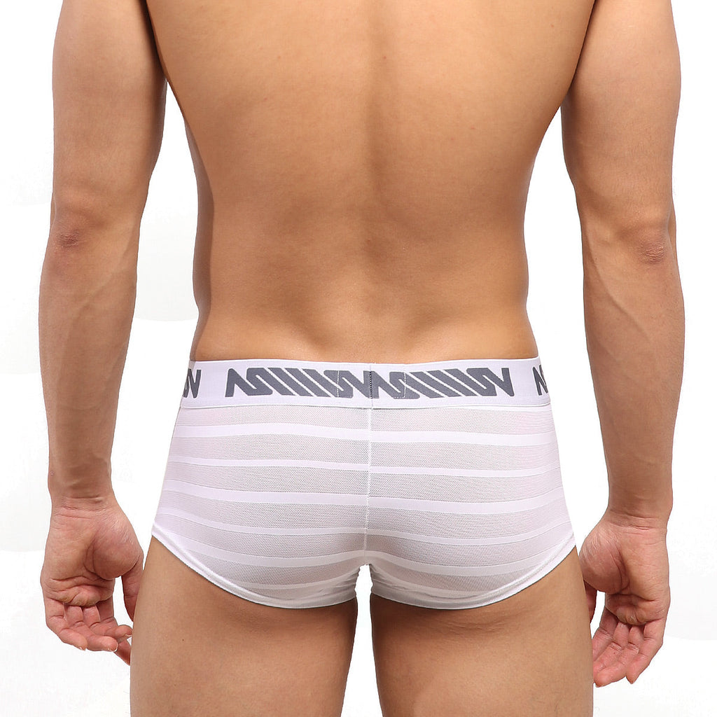 MetroMaleWear Short Boxer Stripe White 2026-53