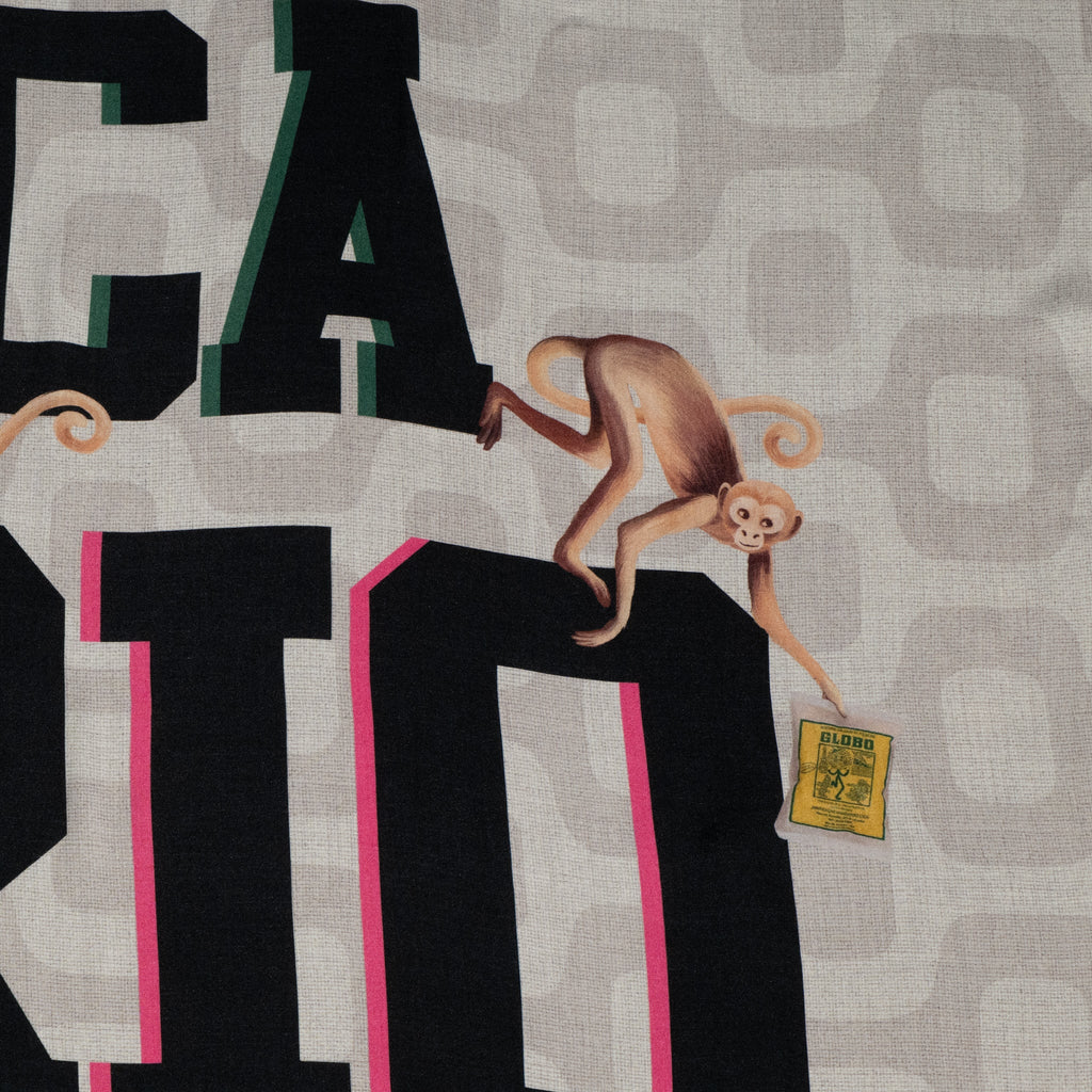 CA-RIO-CA Loco Monkey Canga de Praia- Brazilian Beach Towel (Sarong / Pareo)