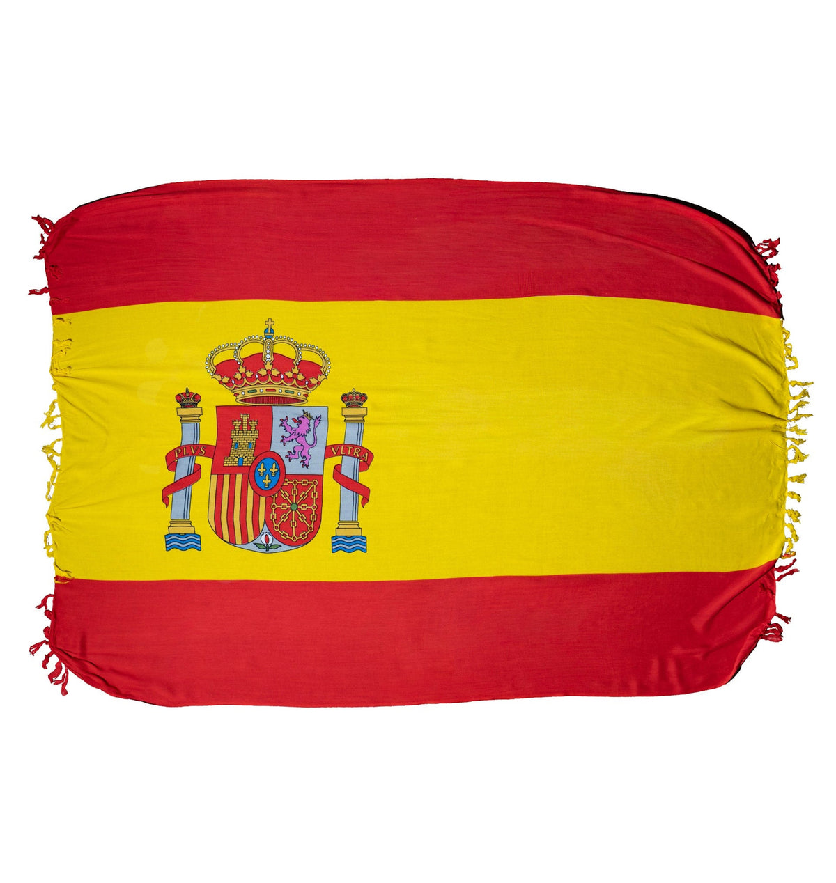 CA-RIO-CA España Bandera 🇪🇸 Canga - Rojo y amarillo - Toalla de playa brasileña (Sarong/Pareo)