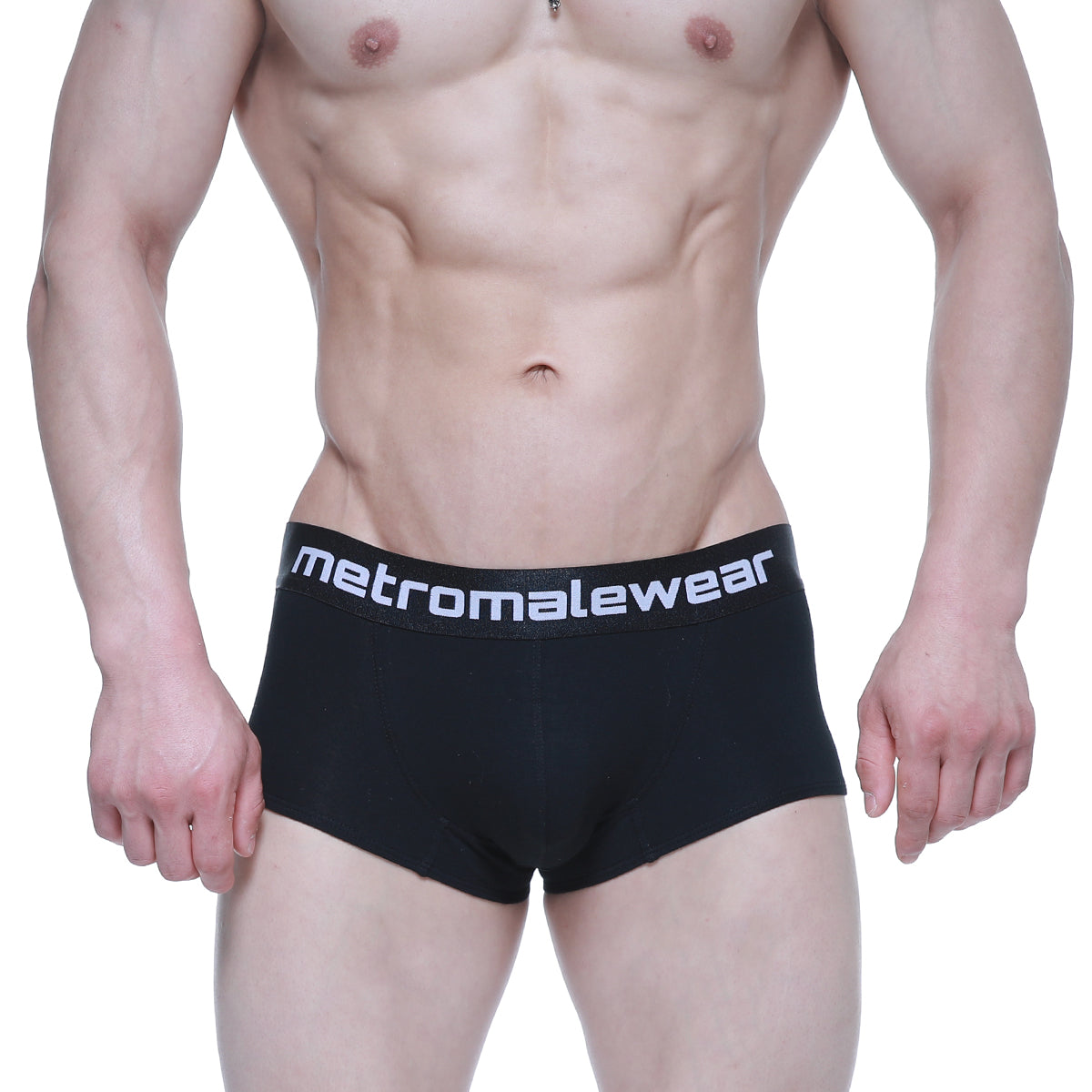MetroMaleWear Elemental Boxer Brief Black 2029-20