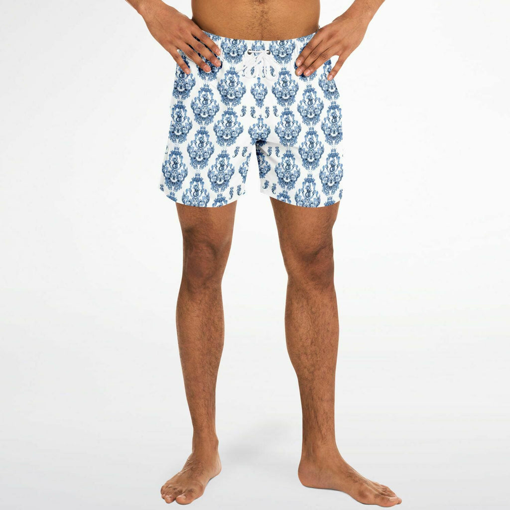 Maris Equi Blue Baroque Men's Swim Shorts