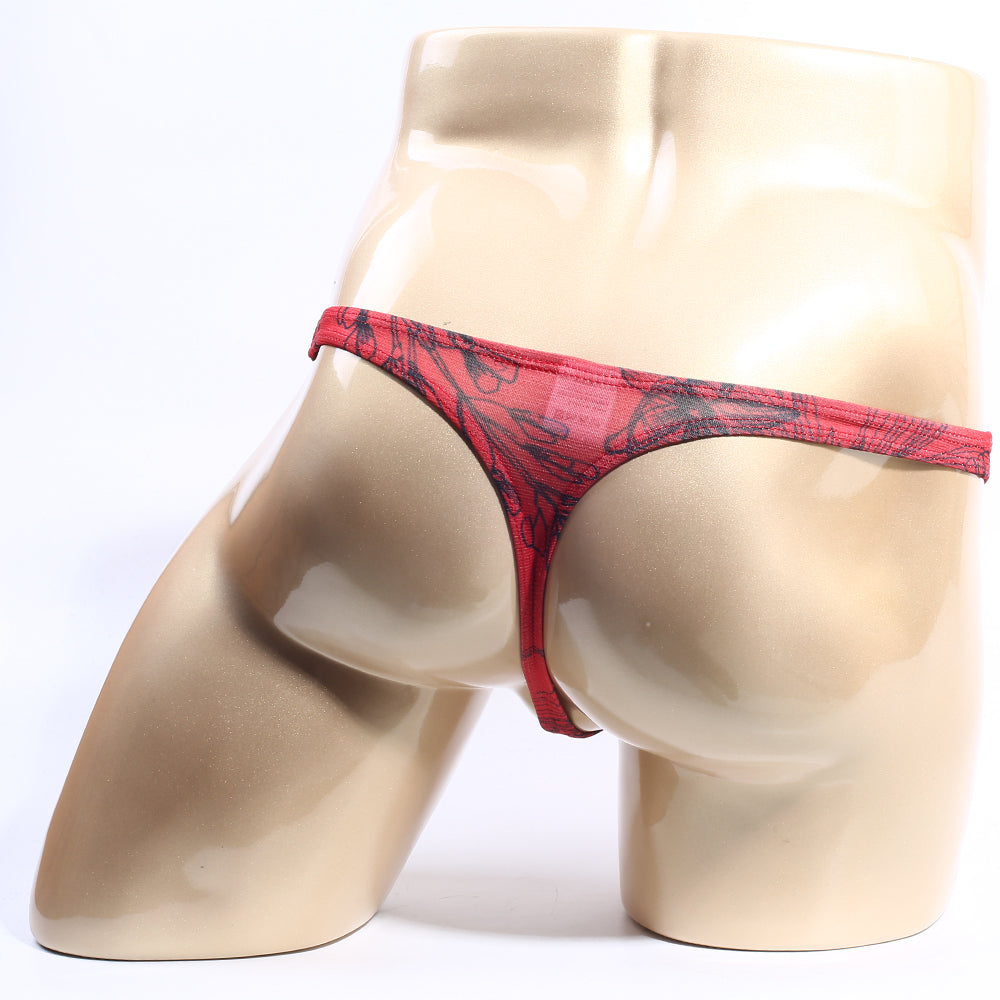 MetroMaleWear (M2W) Men's Mindle Thong Red 2302-M22