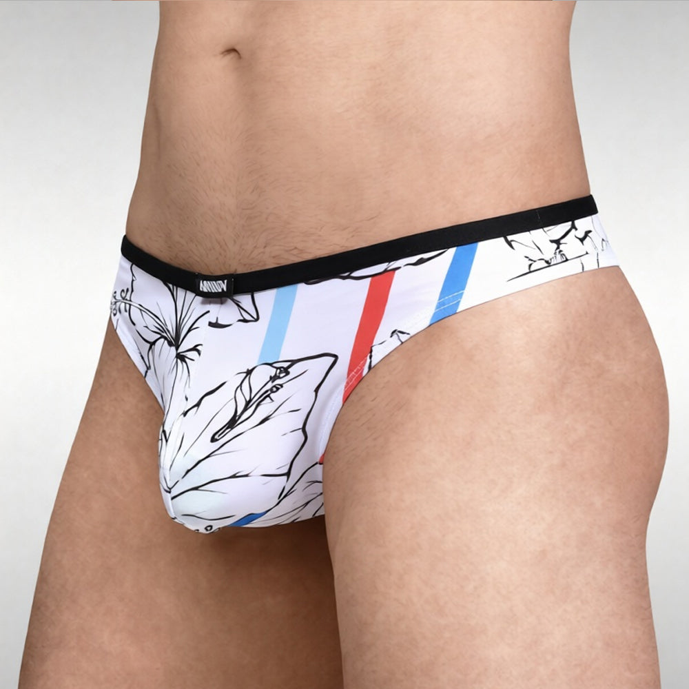 MetroMaleWear (M2W) Men's Continente Thong Amapola 2342-03