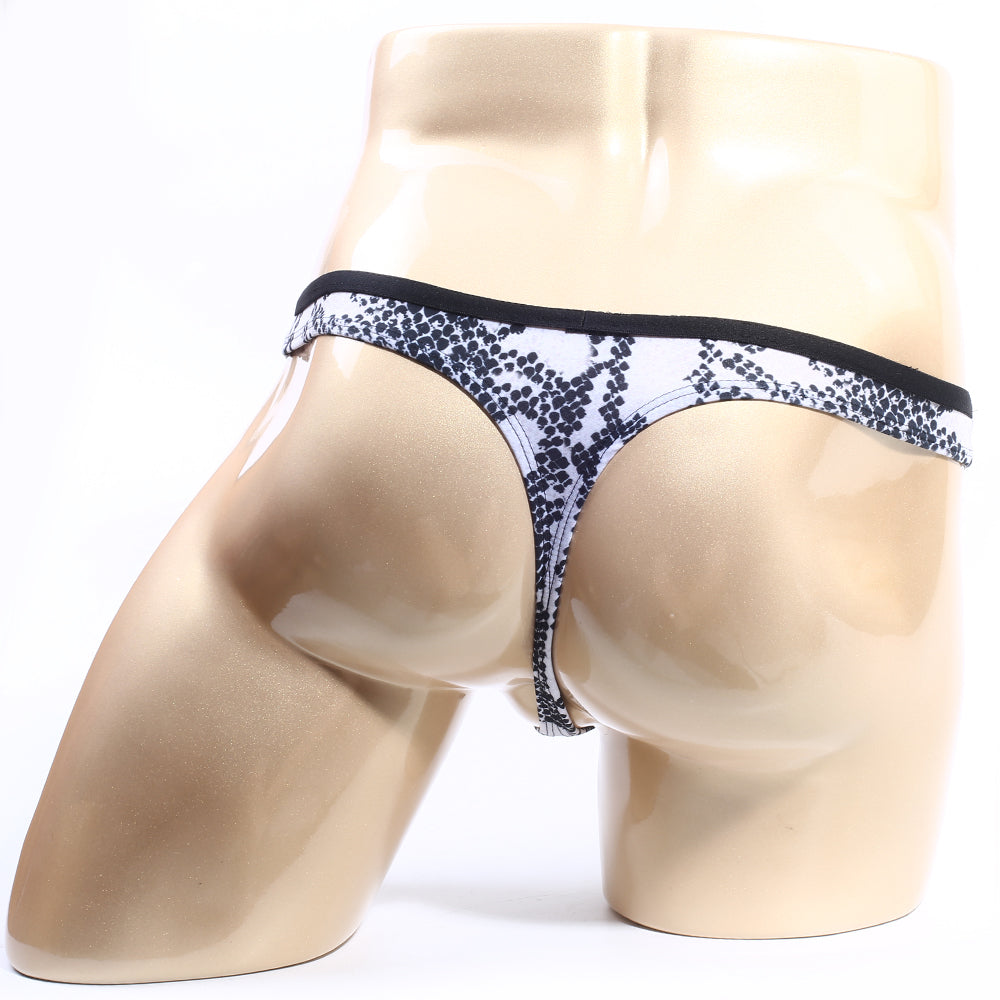 MetroMaleWear (M2W) Men's Continente Thong Snake 2342-60