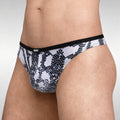MetroMaleWear (M2W) Men's Continente Thong Snake 2342-60