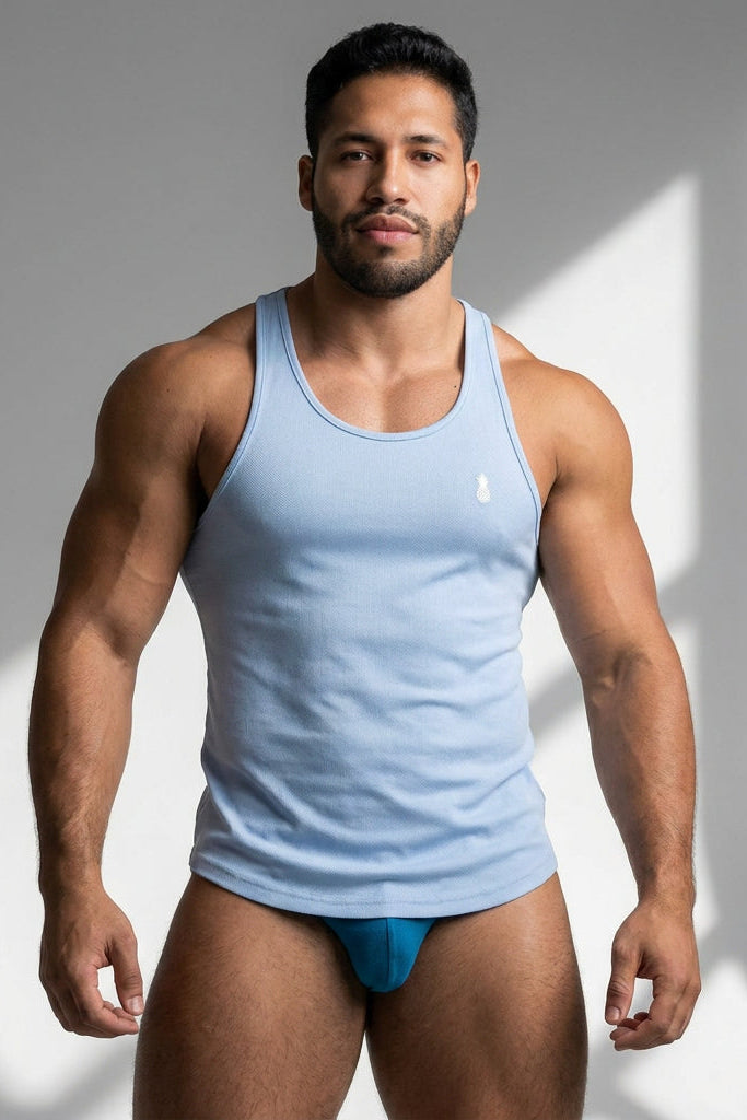 JJ Cool-Dry Gym Stringer - Himmelblau