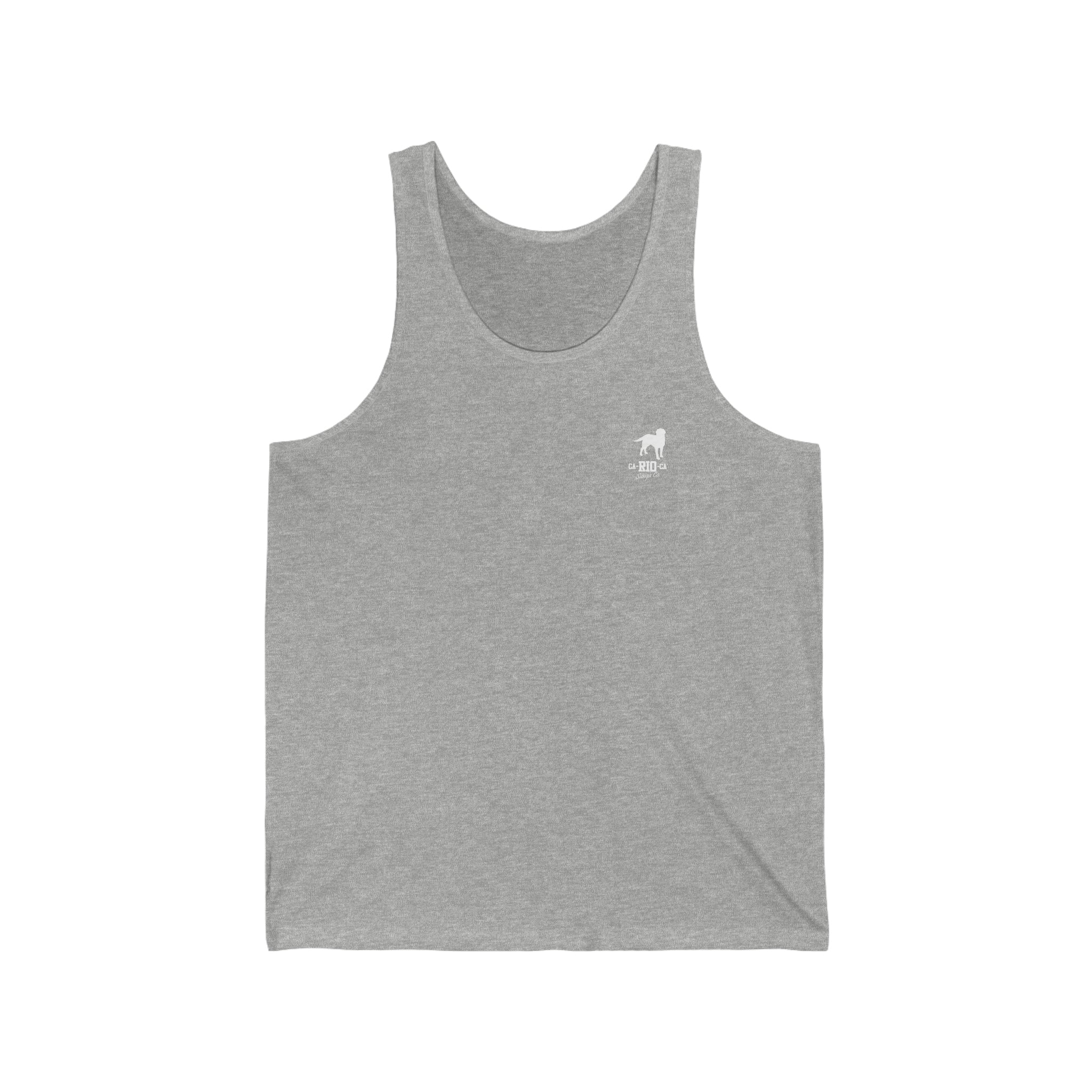 CA-RIO-CA Logotipo White Print Tank Top - Men's Tank Top