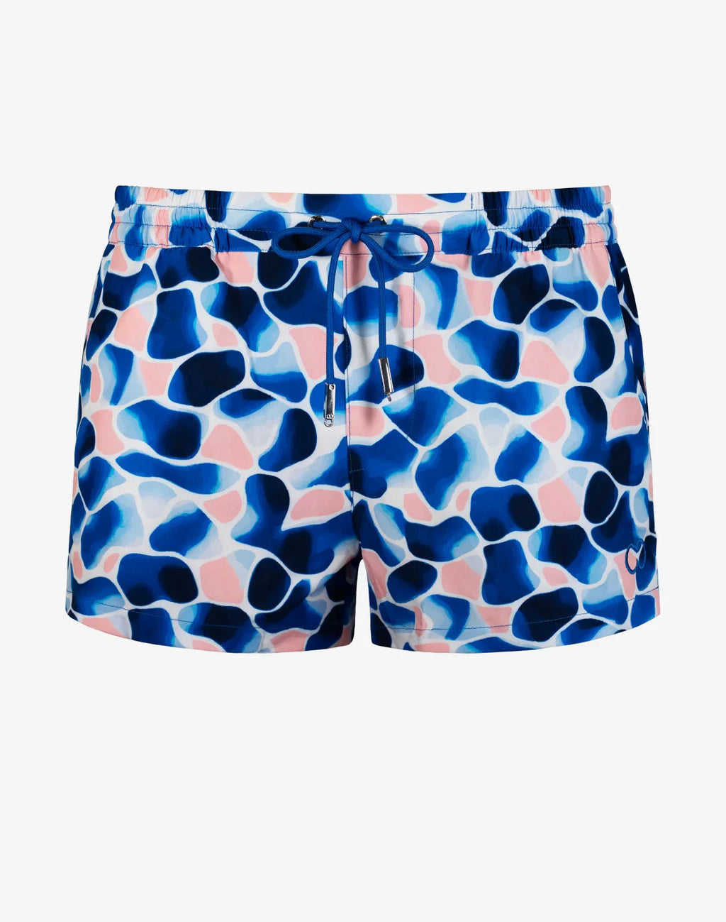 2EROS S50 Abstract Swim Short - Aqua/Navy Print