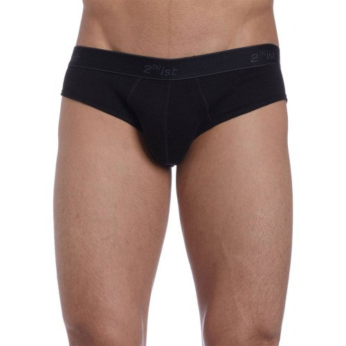 2(x)ist Essential No Show Brief Ropa interior negra 1020 Talla XL