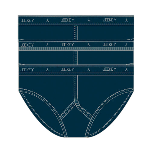[3 Pack] Jockey Classic Y-Front Brief Navy M90603 Size 14 - DealByEthan.gay loves Jockey