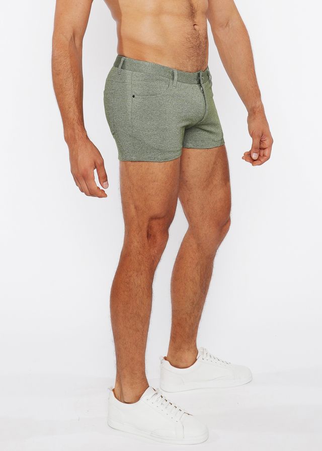 3" STRETCH KNIT TWO-TONE SHORT - DealByEthan.gay loves ST33LE