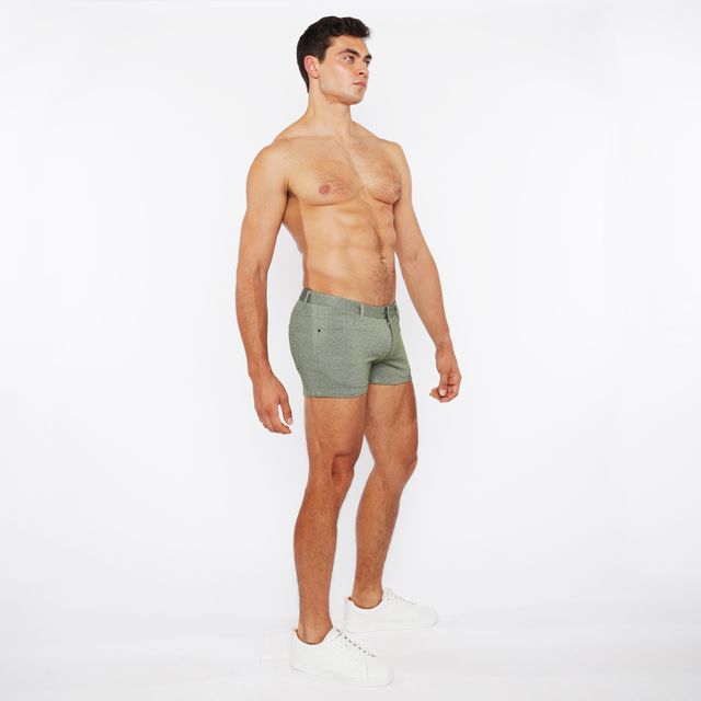 3" STRETCH KNIT TWO-TONE SHORT - DealByEthan.gay loves ST33LE