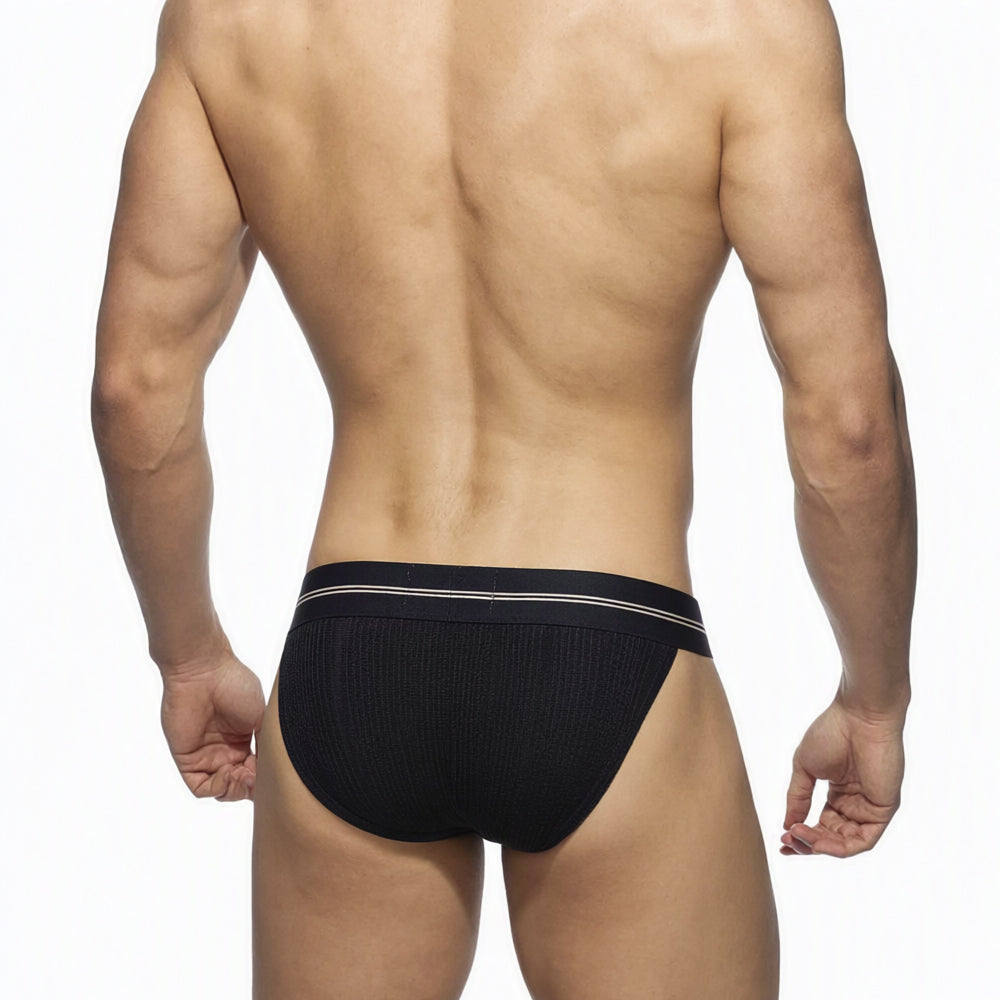 MetroMaleWear (M2W) Men's Costilla Bikini Black 3004-M04