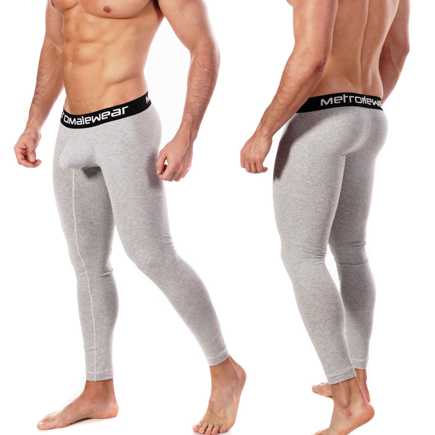 MetroMaleWear Perfect Scene Cotton Long John Gray 3052-10
