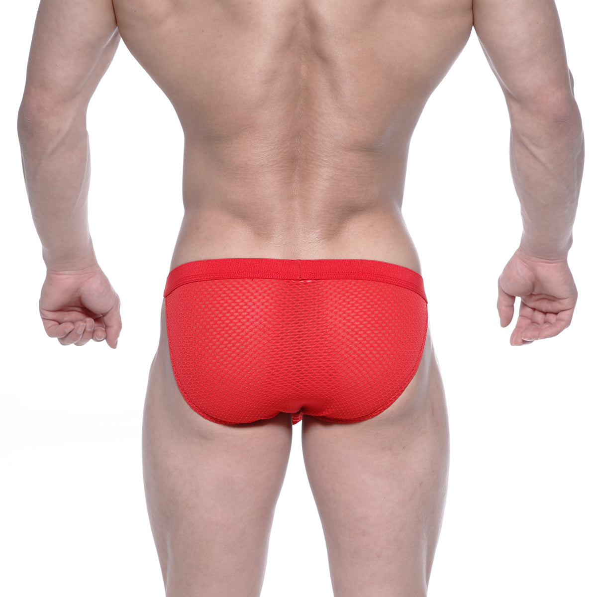 MetroMaleWear Grabit Bikini Red Mesh 3105-73