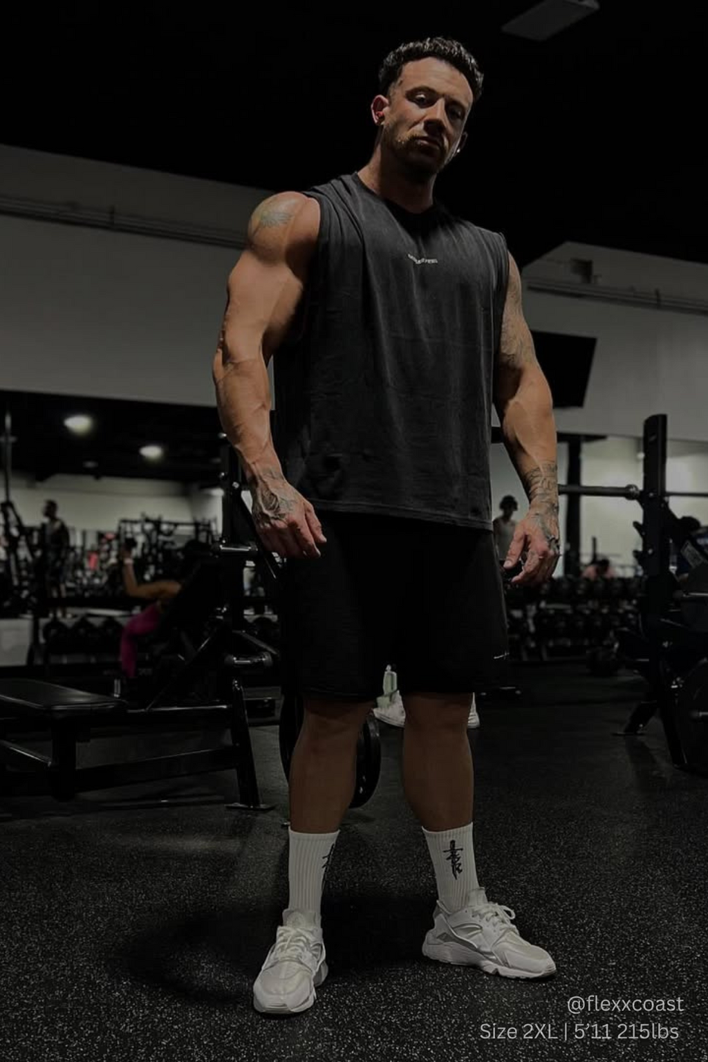 Jed North Men's Box Cut Muscle Tee - Black