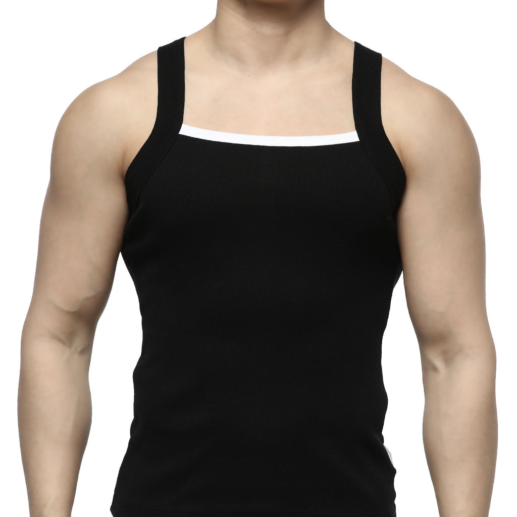 MetroMaleWear Hummer Tank Top Black 3125-05
