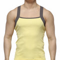 MetroMaleWear Square Cut Tank Top Yellow 3125-15