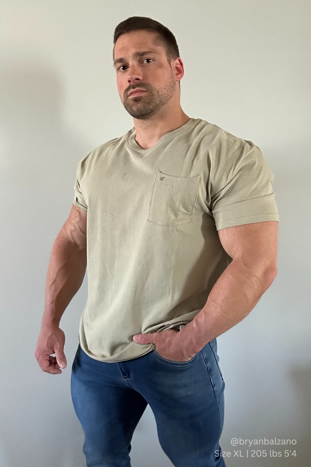 Jed North Classic Premium Pocket T-Shirt - Pistaziengrün