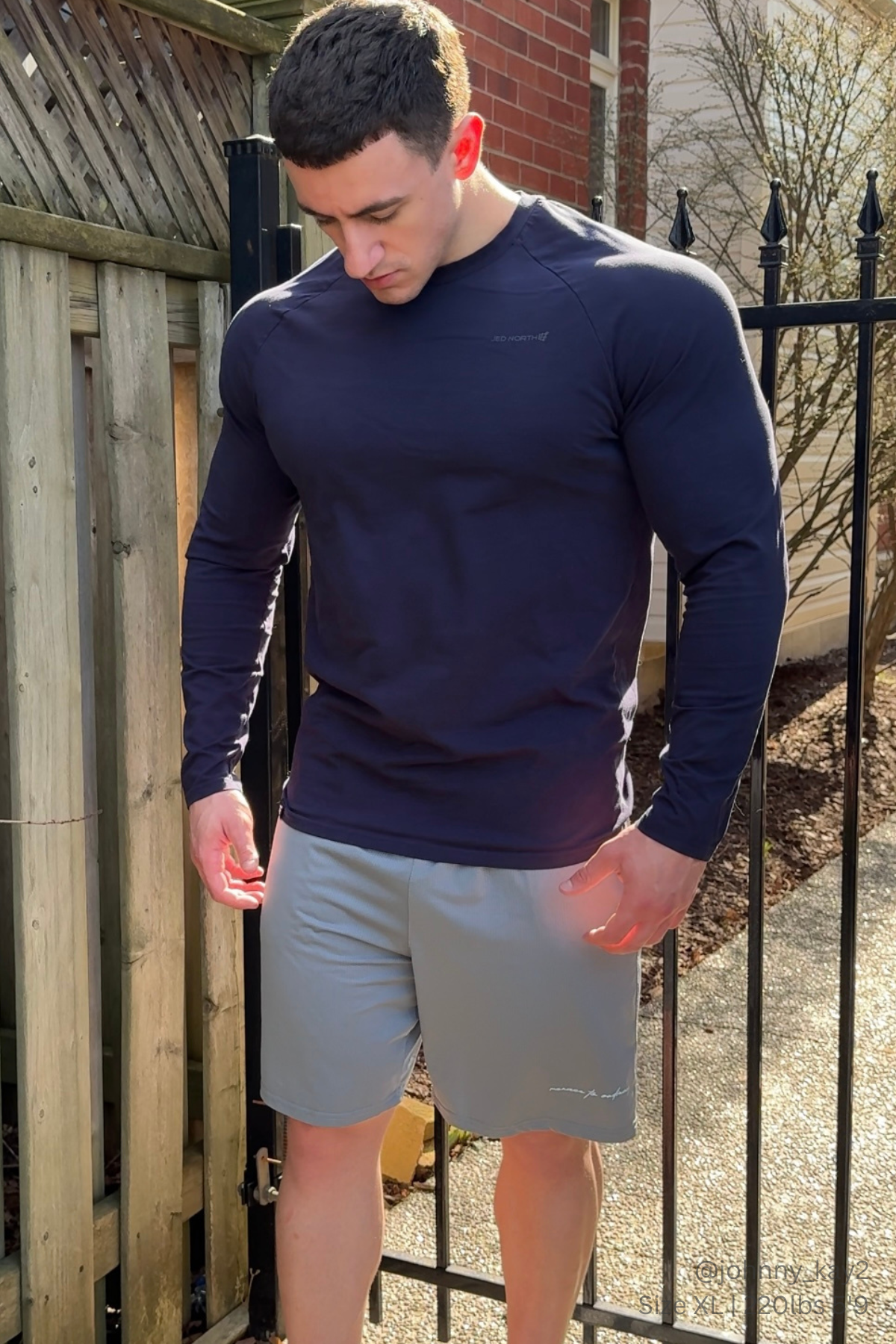 Jed North Performance Air-Tech Athletic Shorts - Gray