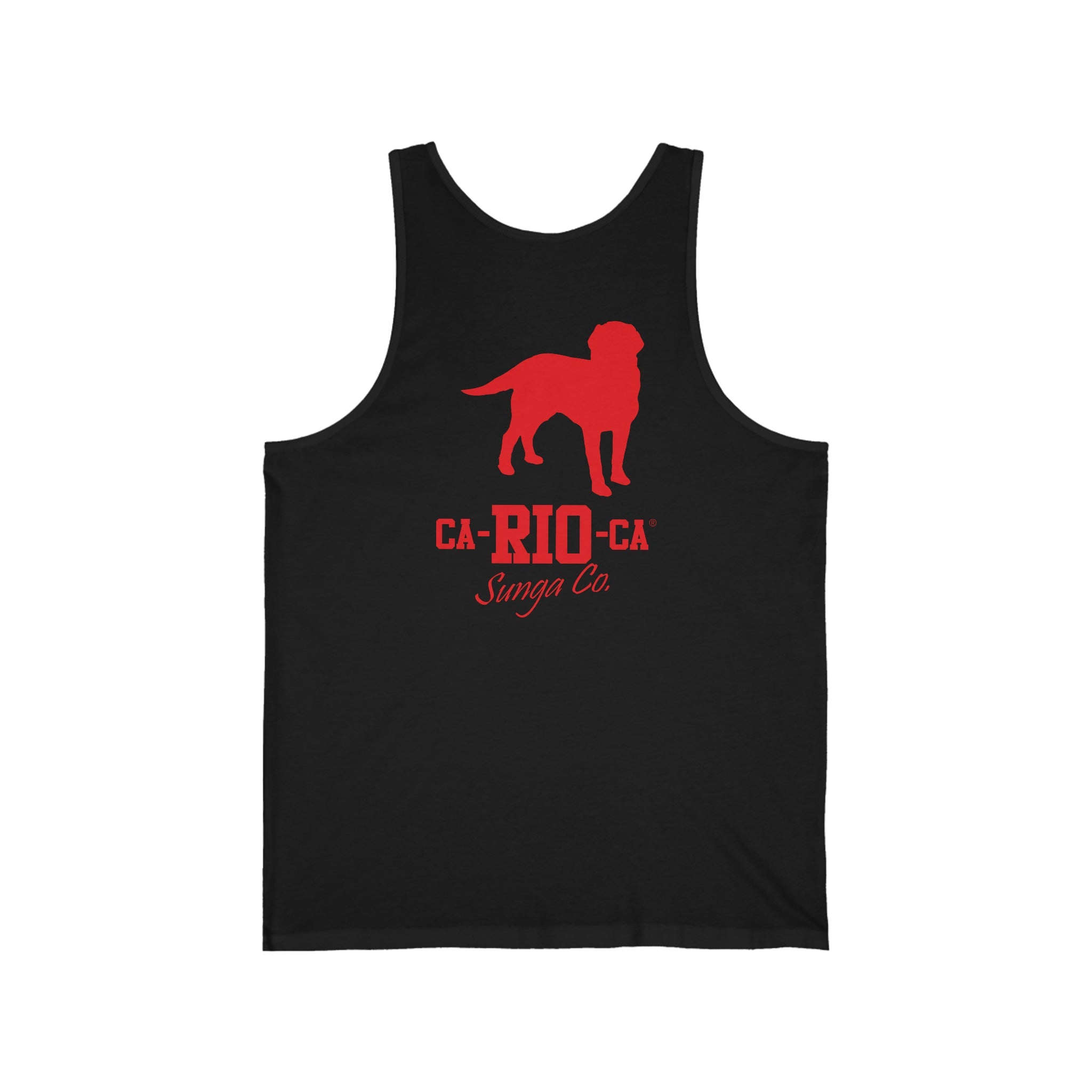 CA-RIO-CA Tanktop mit rotem Logo-Print - Tanktop für Herren