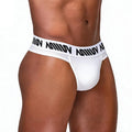 MetroMaleWear (M2W) Men's Gravio Thong White 3512-52