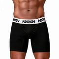 MetroMaleWear (M2W) Men's Gavio Boxer Brief Black 3515-51