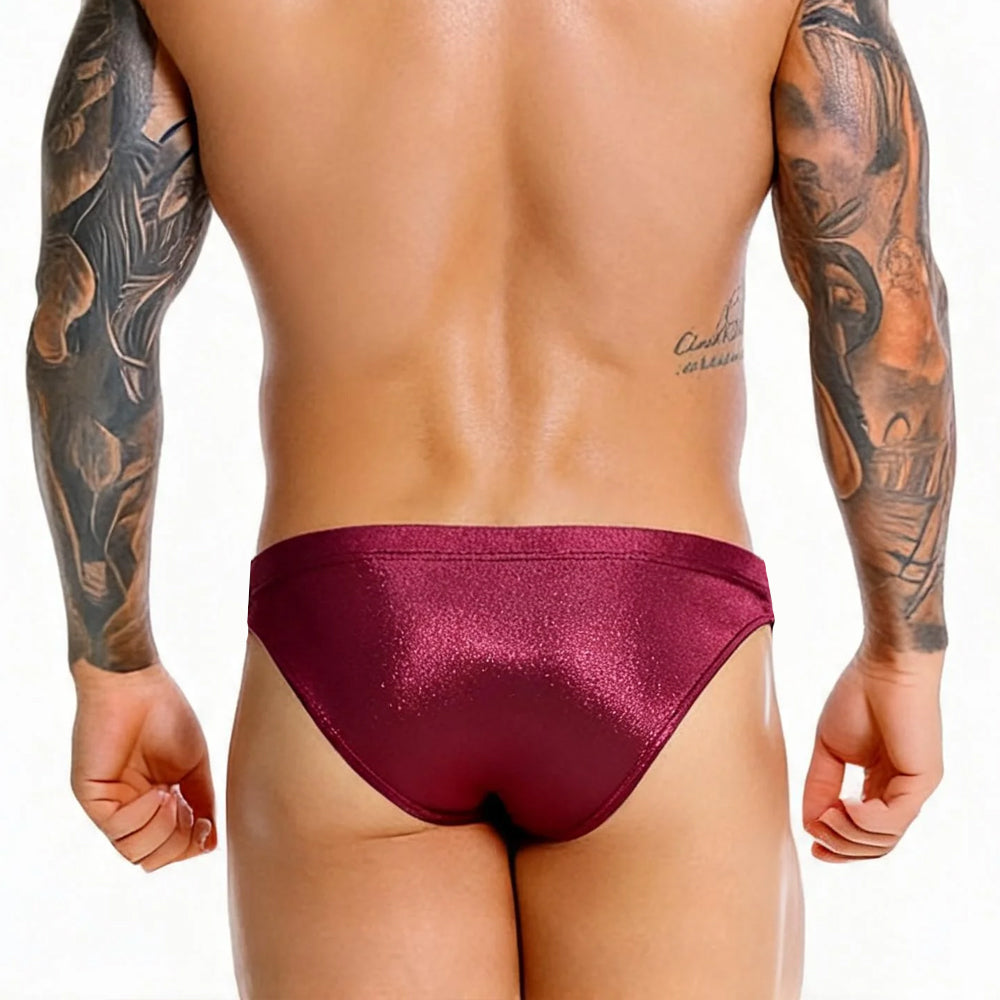 MetroMaleWear (M2W) Men's Emperador Bikini Burgundy 3604-M22