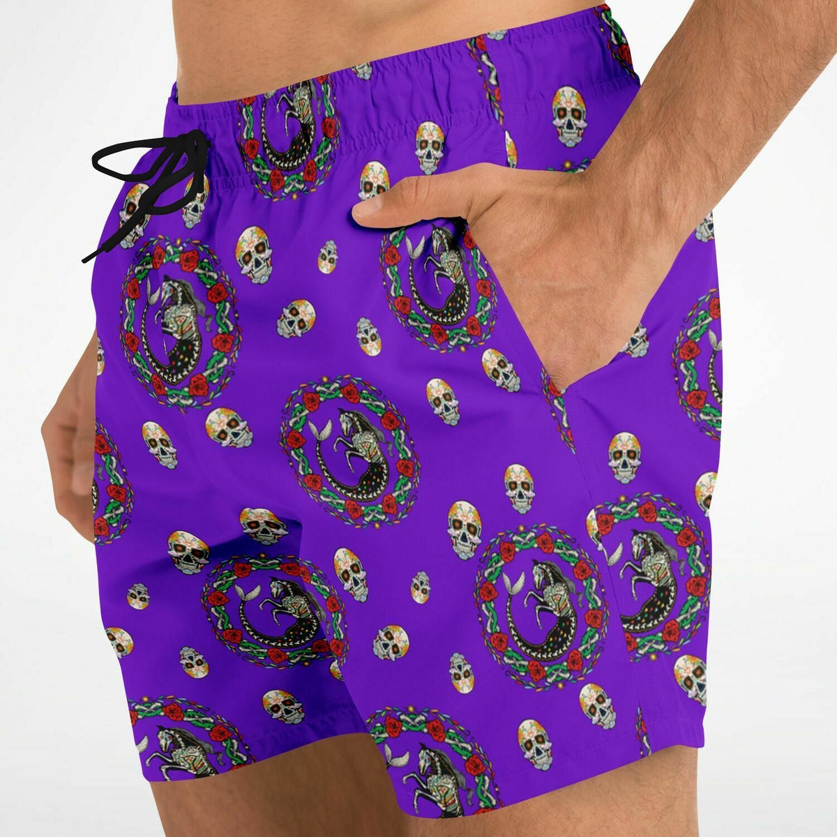 Maris Equi Day Of The Dead Men's Swim Shorts