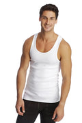 White cotton edge sustain tank top with a simple fitted design perfect for casual wear