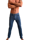 Performance premium tactical urban dress pant coral blue heather with tailored fit and gold toned waist buttons