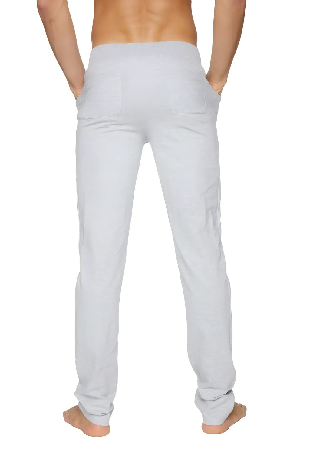 Light gray heathered cotton tactical urban dress pant yoga pant with relaxed fit and side pockets for comfort