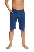 Urban Tactical at Home dress shorts royal blue navy with two silver buttons and side pockets for casual comfort