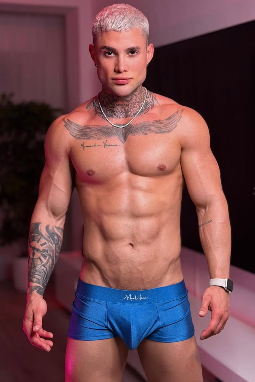 JJ Malibu Dynamic Sheen Boxershorts - Kobaltblau