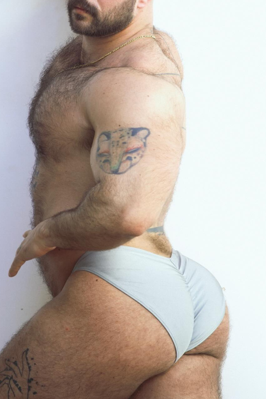 JJ Malibu Dynamic Classic Scrunch-Butt Brief - Chromgrau