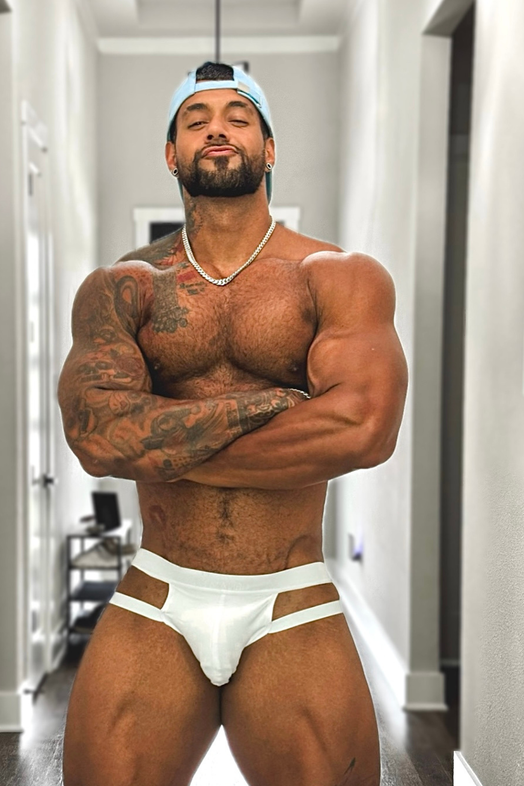 JJ Malibu Host-or-Travel Verstellbarer Jockstrap - Weiß