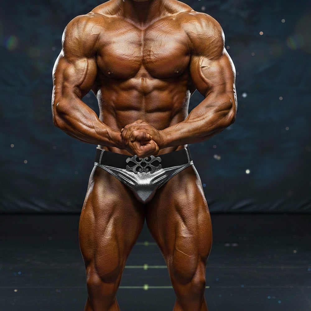 MetroMaleWear MetroMuscleWear Atlantis Muscle Trunk Silver 4700-72