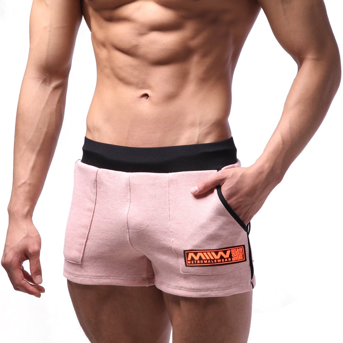 MetroMaleWear Cotton Sport Short Pink 4701-02