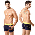MetroMaleWear Terry Sport Short Navy Yellow 4701-28
