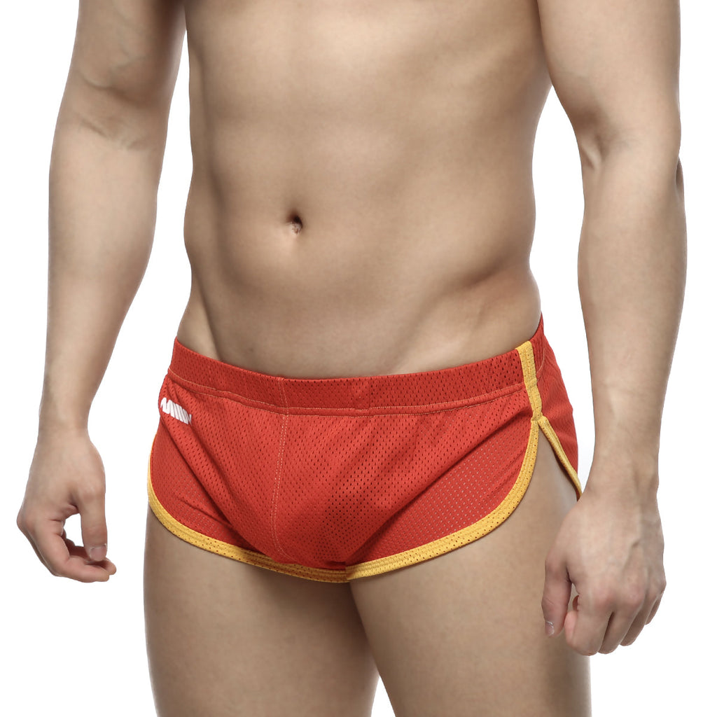 MetroMaleWear Soccer Split Short Red 4705-12