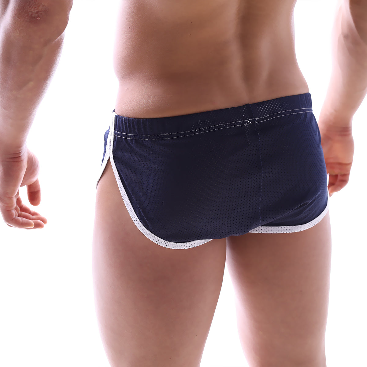MetroMaleWear Soccer Split Short Navy 4705-28