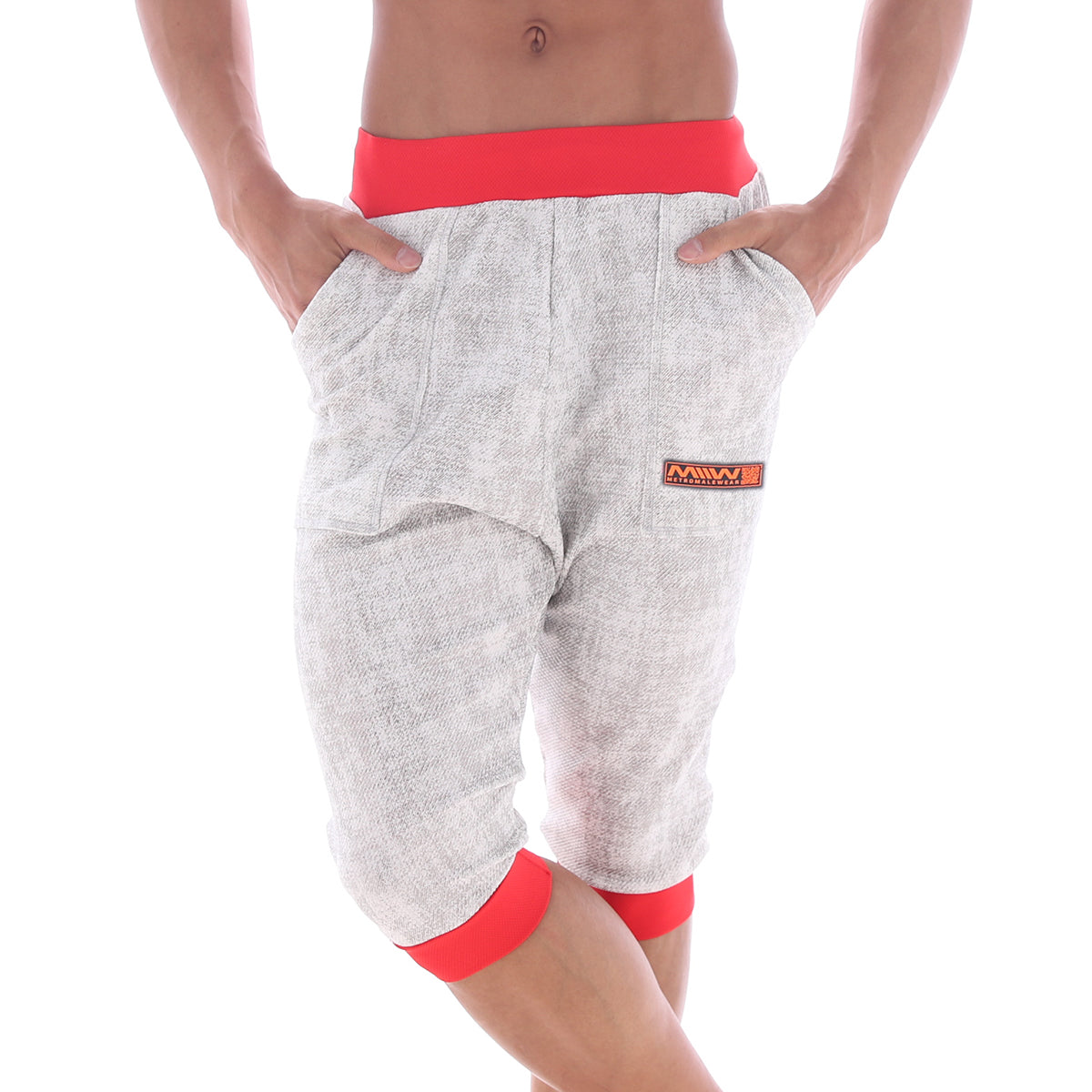 MetroMaleWear Scandinavia Gym Shorts Ivory 4711-10