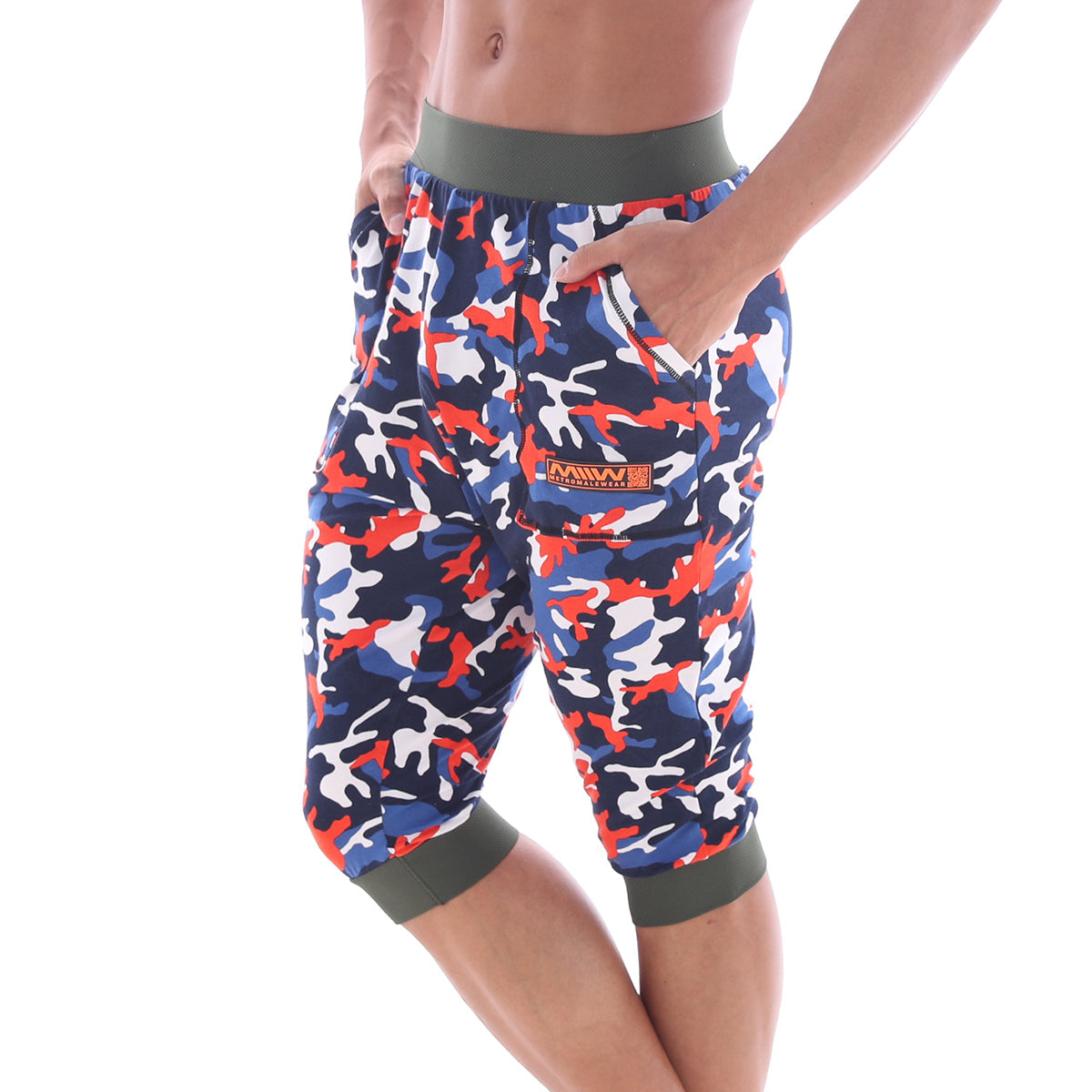 MetroMaleWear Scandinavia Gym Shorts Camo Navy 4711-60