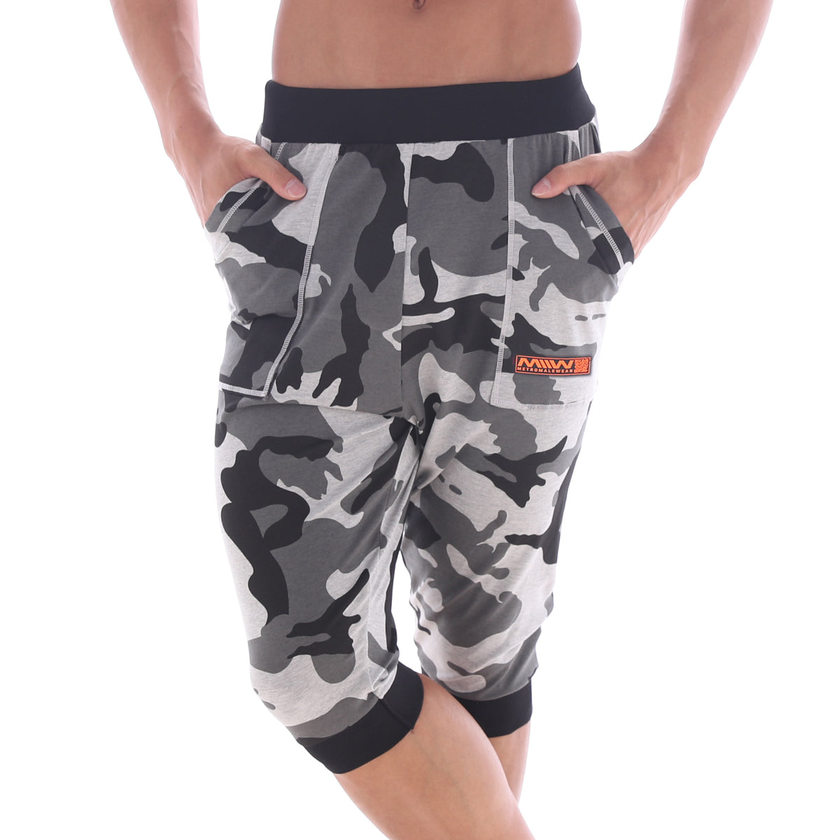 MetroMaleWear Scandinavia Gym Shorts Camo Grey 4711-62