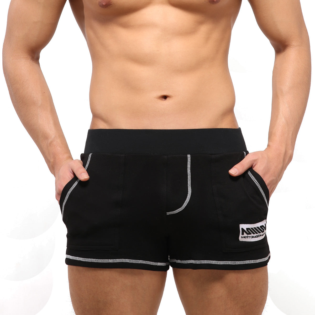 MetroMaleWear Boston Athletic Short Black 4712-20