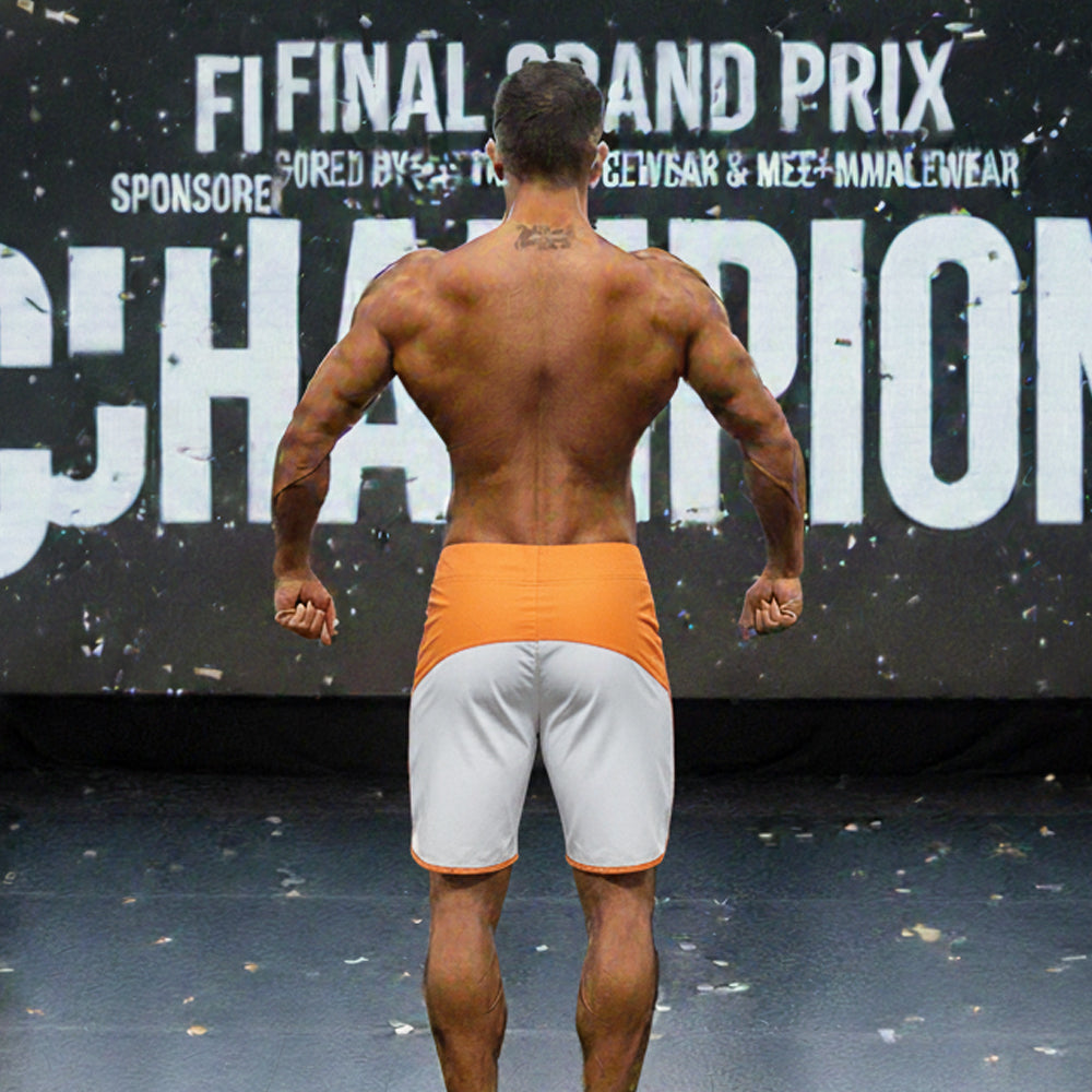MetroMaleWear MetroMuscleWear Cordoba Physique Board Short Orange 4716-14